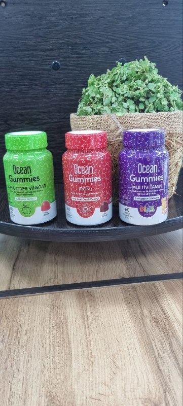 Ocean Gummies Apple Cider Vinegar — яблочный уксус в жевательных пастилках