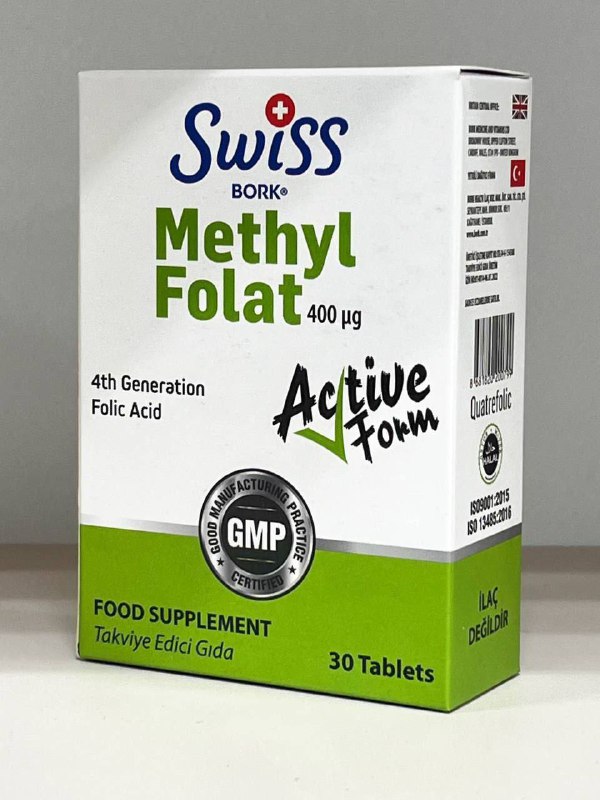 Swiss BORK — Витамин В9 (метилфолат) в таблетках