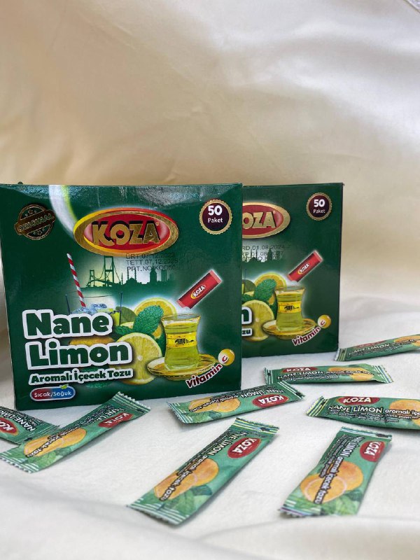 Koza nane limon — турецкий порошок с ментолом и лимоном