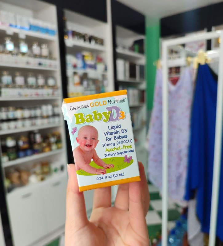 Жидкий витамин D3 для младенцев - California GOLD Nutrition