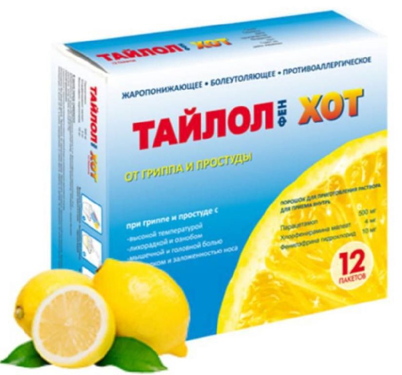 Тайлол Хот — средство для снятия жара и боли