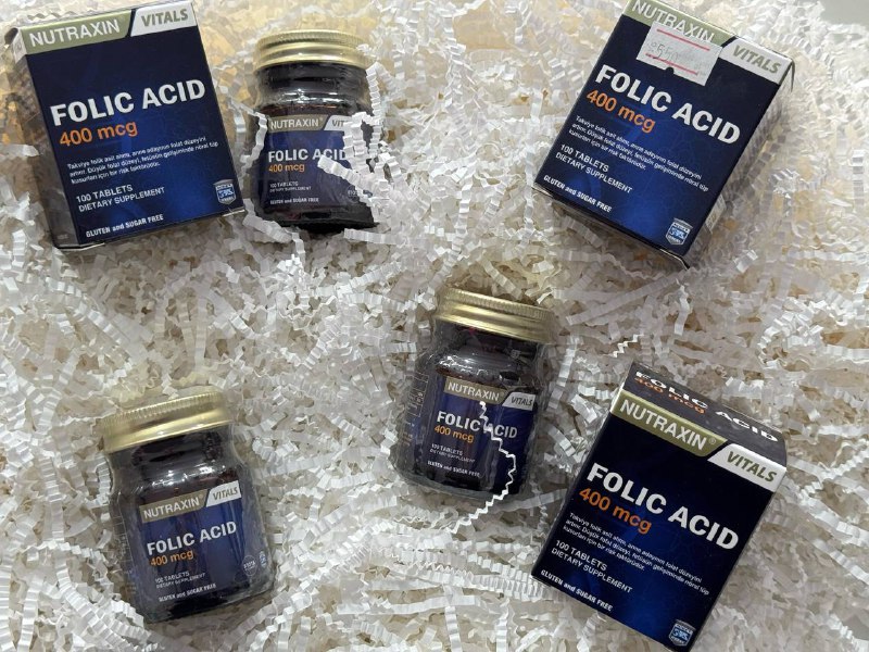 Nutraxin Folic Acid 400 mcg — фолиевая кислота для будущих мам