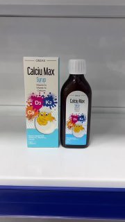 Orzax Calciu Max — сироп с кальцием и витаминами K2 и D3