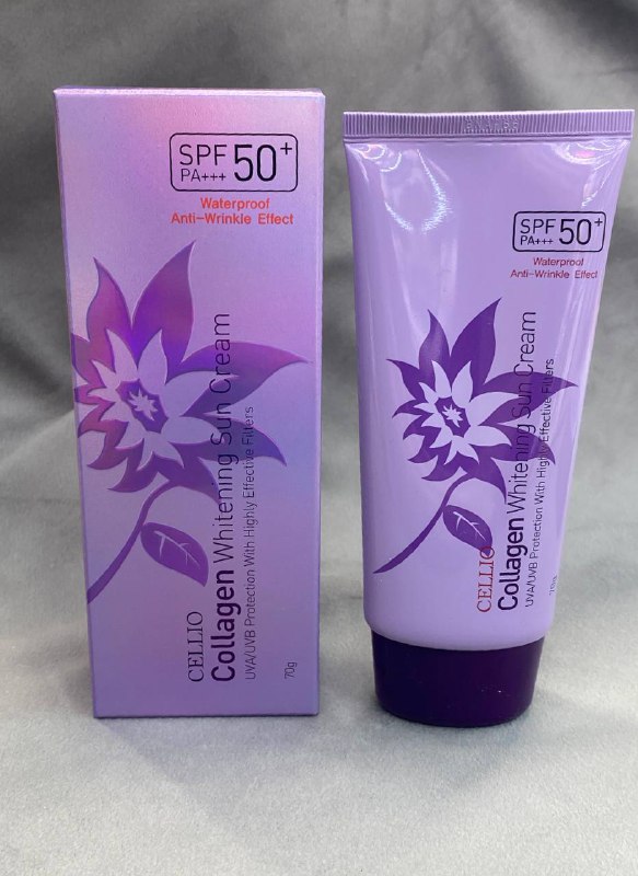 Dr.CELLIO Collagen Whitening Sun Cream SPF50+ PA+++ — солнцезащитный крем с коллагеном